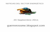 NOTICIAS DEL SECTOR ENERGÉTICO 20 Septiembre 2011