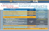 Calendario de matrículas II 2011