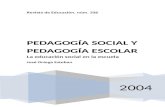 Pedagogía Social y Pedagogía Escolar