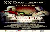 Programación XX Feria Medieval  "El Álamo" 2014