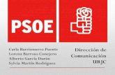 Comunicación del PSOE