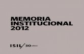 ISIL - Memoria Institucional 2012