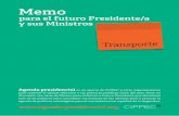Agenda presidencial CIPPEC - Memo Transporte