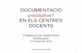 DOCUMENTACIÓ CENTRES DOCENTS