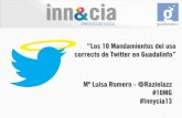 Decálogo uso Twitter en Guadalinfo #Innycia13