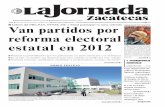 La Jornada Zacatecas, Sábado 29 de Octubre del 2011