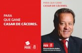 Programa Electoral de Casar de Cáceres 2011-2015