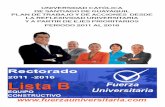 FUERZA UNIVERSITARIA LISTA B - PLAN DE TRABAJO Y ACCIONES