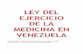 Ley del Ejercicio de la Medicina en Venezuela 2011