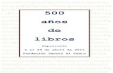 Catálogo 500 años de libros