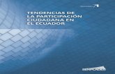 Tendencias de la participación ciudadana en el Ecuador