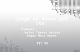 Carga de datos por CSV
