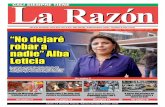 Diario La Razón jueves 26 de junio