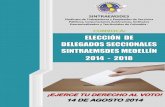 Elecciones SINTRAEMSDES MEDELLÍN 2014 - 2018