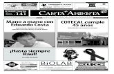 Carta Abierta, El Periódico de El Calafate, Setiembre de 2014