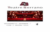 Programació setembre i Fira i Festes Teatre Serrano