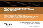 VII ENCUENTROS DE CENTROS DE DOCUMENTACIÓN DE ARTE CONTEMPORÁNEO