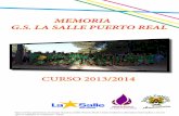 Memoria Grupo Scout La Salle 2013-2014
