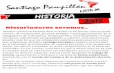 Propuestas Historia - 2015 Santiago Pampillón - MUI - Lista 26