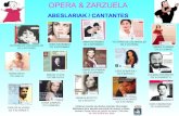 Opera & Zarzuela : Abeslariak / Cantantes