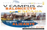 Campus internacional ingles baloncesto Alicante 2015