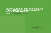 Catálogo de normas de técnicas peruanas de concreto 2014