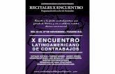 Programación x Encuentro Latinoamericano de Contrabajos