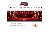 Programació desembre 2014 Teatre Serrano