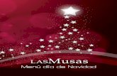 Restaurante Las Musas - Menú Día de Navidad