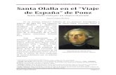 2014 Santa Olalla en el "Viaje de España" de Ponz