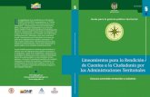 Lineamientos para la Rendición de Cuentas a la Ciudadanía por las Administraciones Territoriales.