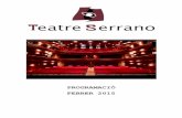 Programació Febrer 2015 Teatre Serrano Gandia