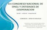 1er congreso nacional de ongs y entidades de