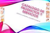 Catalogo de productos y servicios fisico