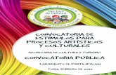 Convocatoria de estímulos para procesos artísticos y culturales de Tunja