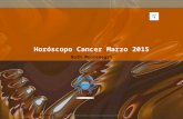 Horóscopo cancer marzo 2015
