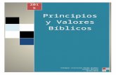 Principios Bíblicos  y Valores Morales