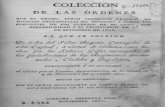 1831 Coleccion de las Ordenes....