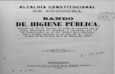 1865 Bando de higiene publica, del Ayuntamiento de Cordoba