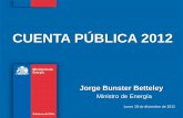 Cuentas pblicas ministeriales 2012 - Energ­a.Diciembre 2012