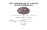 Informe de Prácticas Pre-profesionales - Ing. Mecatrónica UNI