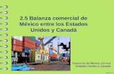 2.5 Balanza Comercial de México EEUU y Canadá