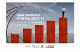 Oportunidades de La Ley 16-2013 G Garcia