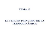 Tercer principio Termodinamica