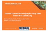 Optimal Operational Hedging for Long Term Production Scheduling