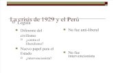 La Crisis de 1929 Al 32 en El Perú