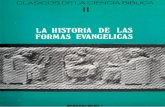Dibelius, Martin - La Hsitoria de Las Formas Evangelicas
