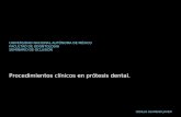 Unidad 5 procedimientos clinicos en protesis dental