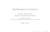 Hamiltonianos no hermíticos