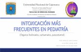 Intoxicación Más Frecuentes en Pediatría